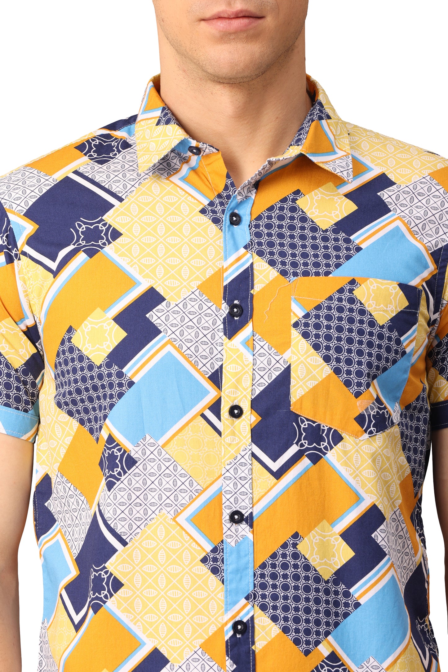 Yellow Printed Shirt