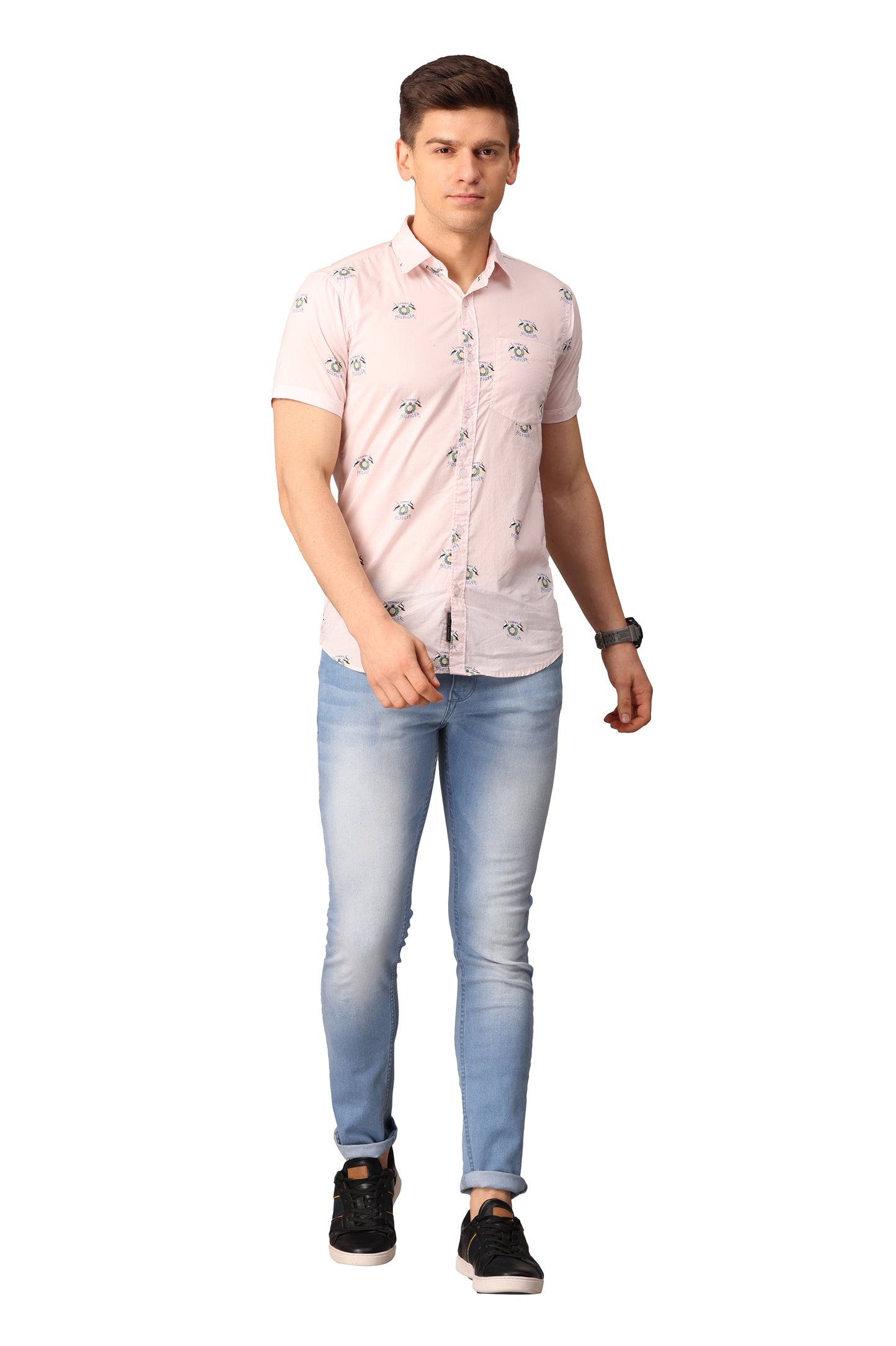 Light peach Printed Shirt