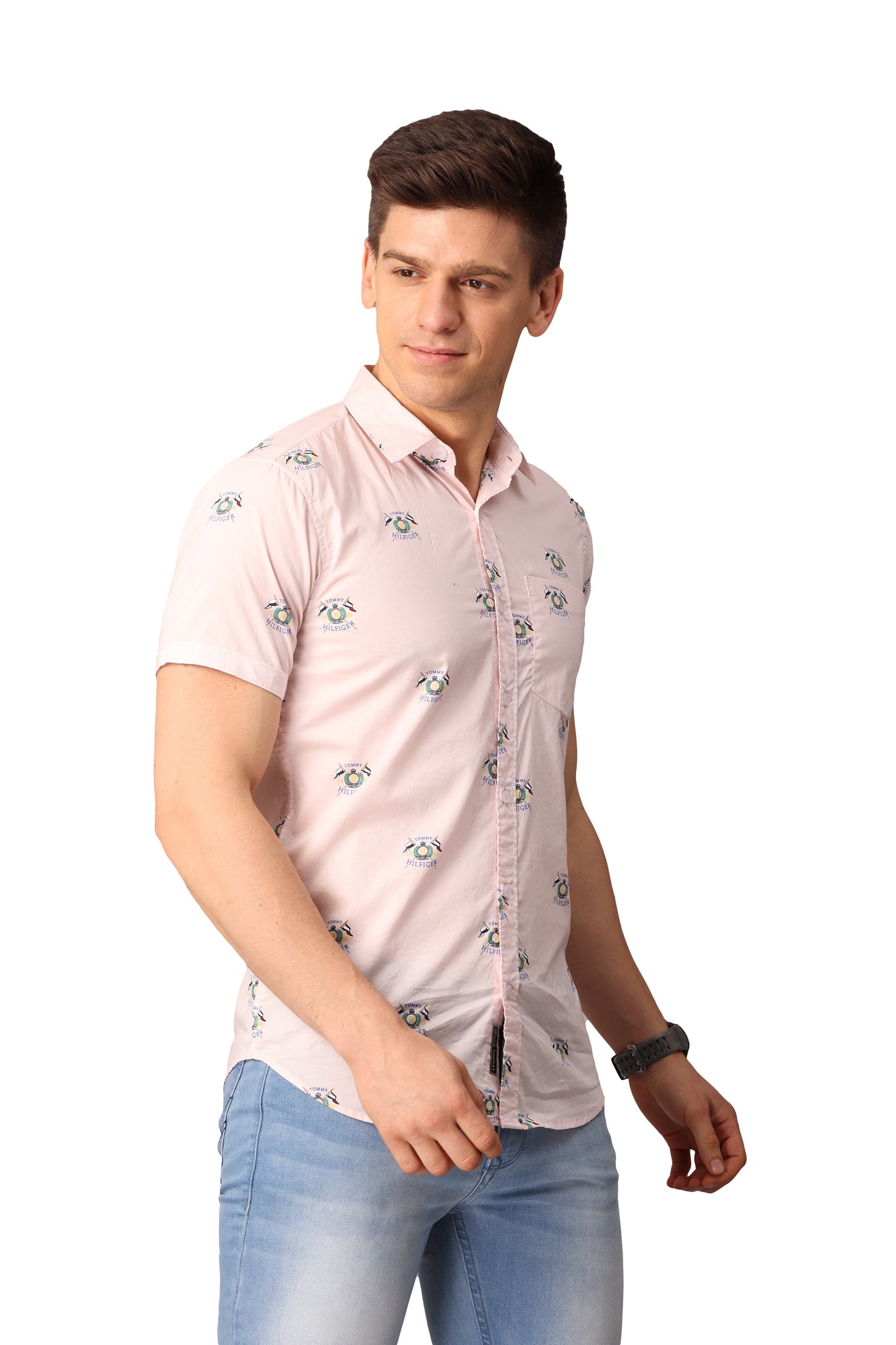 Light peach Printed Shirt