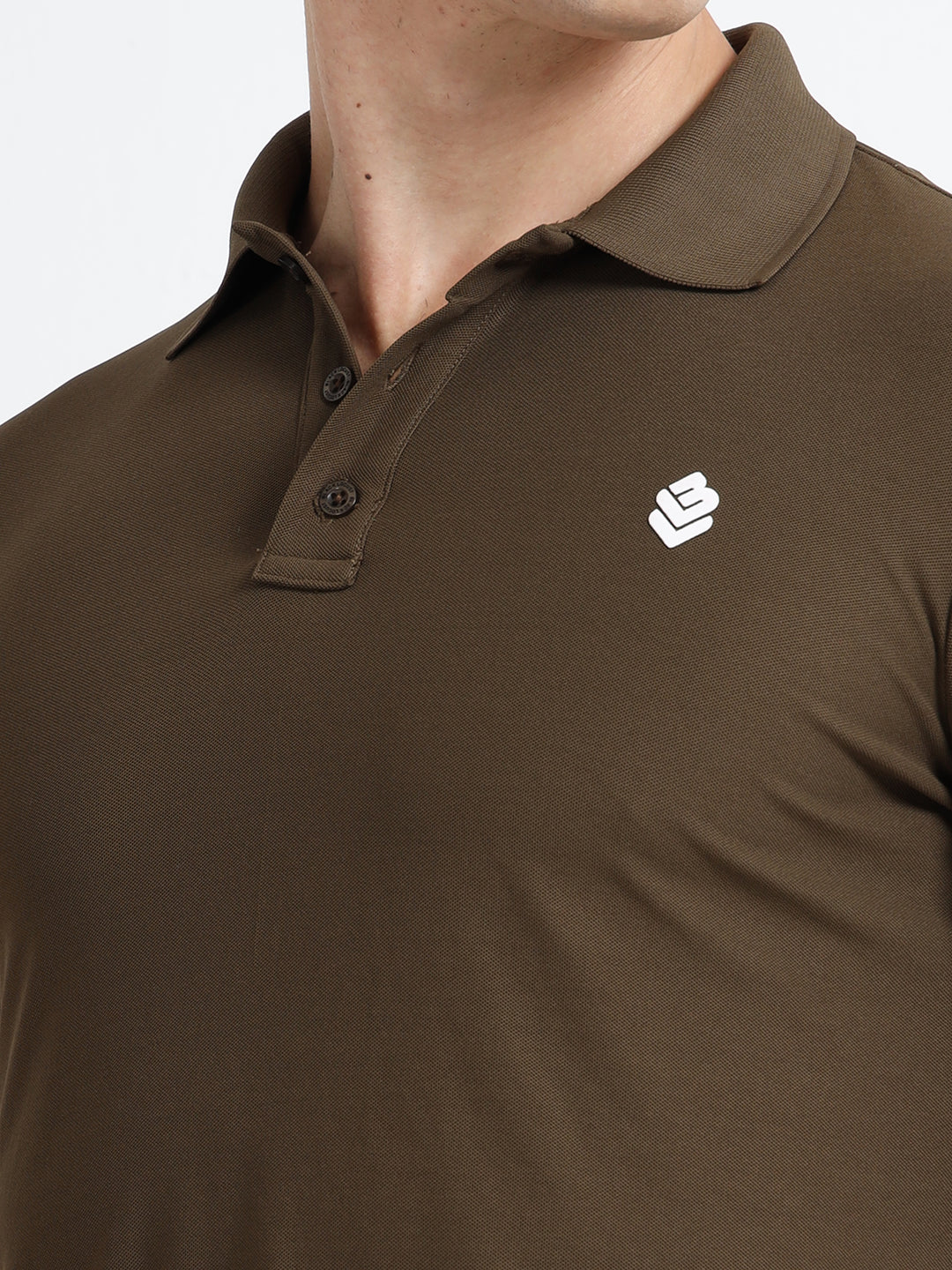 Men’s Classic Round Neck Khaki T-Shirt