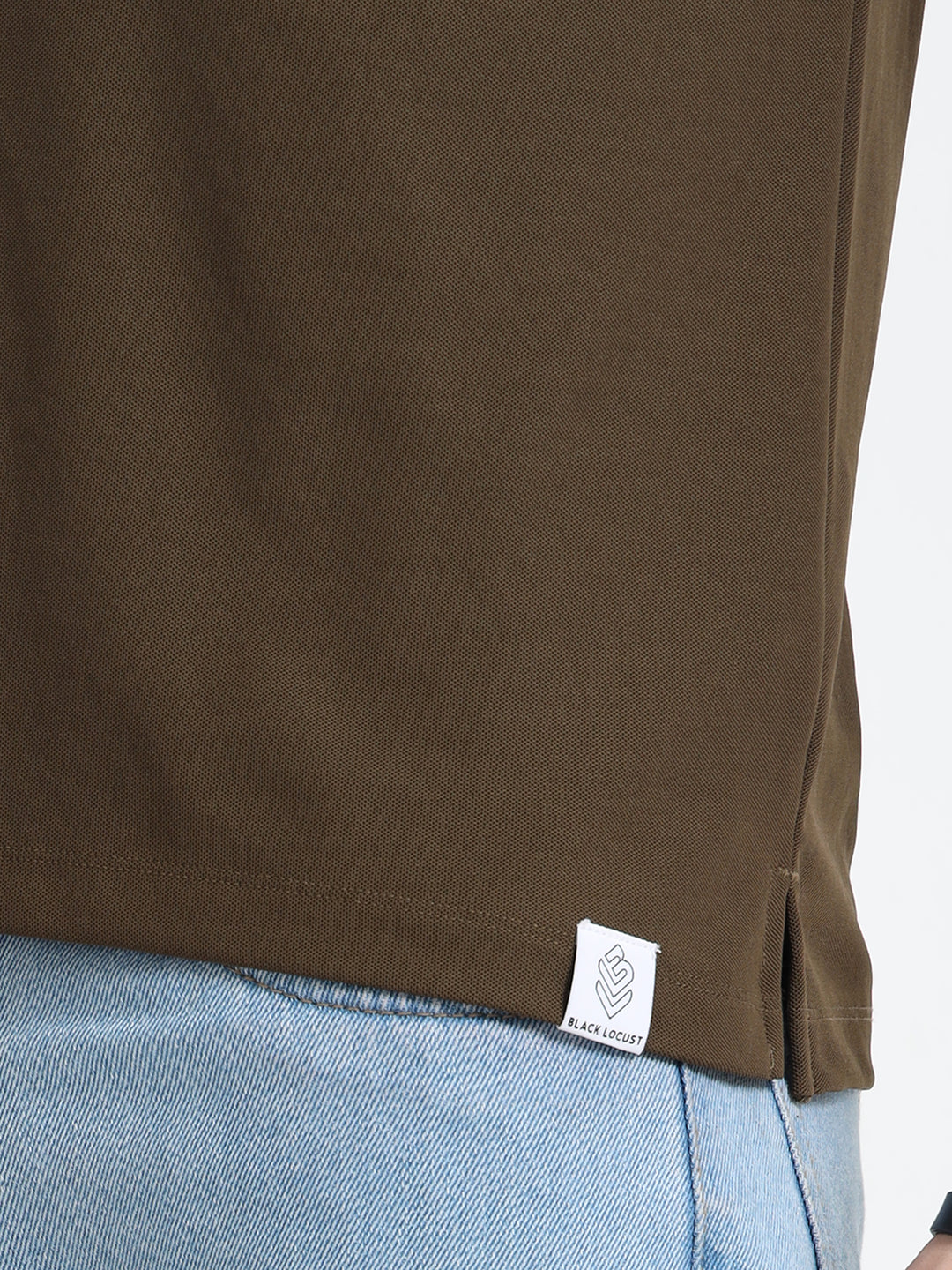 Men’s Classic Round Neck Khaki T-Shirt