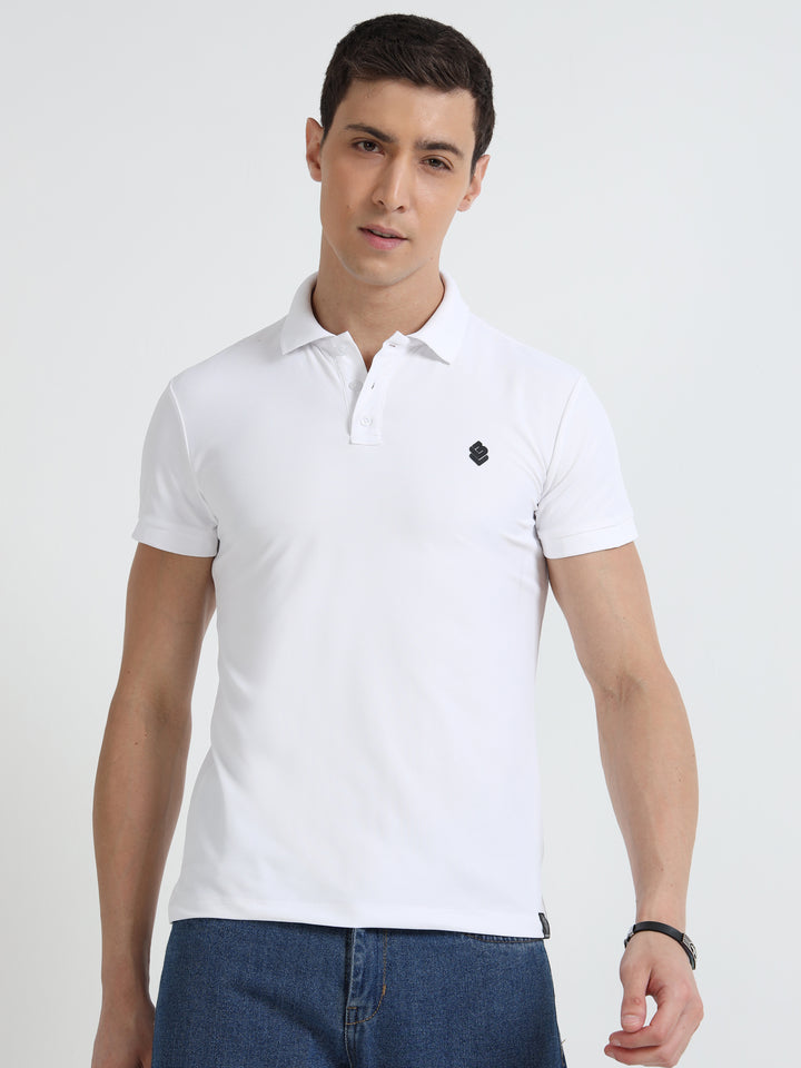 Men's Essential  White Crew Neck Cotton T-Shirt
