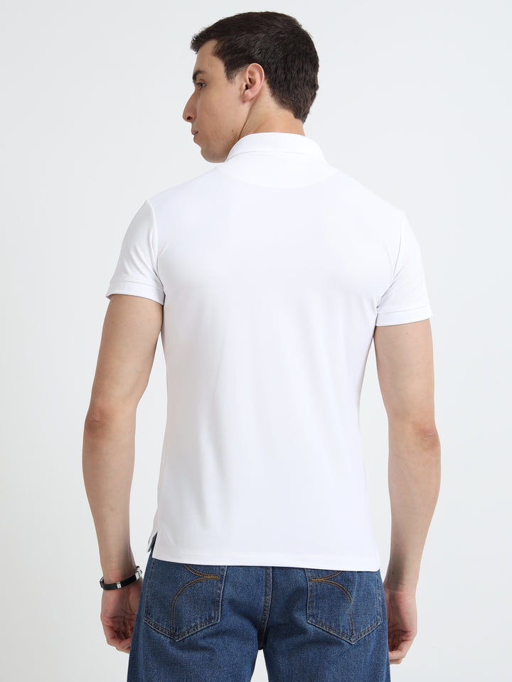 Men's Essential  White Crew Neck Cotton T-Shirt