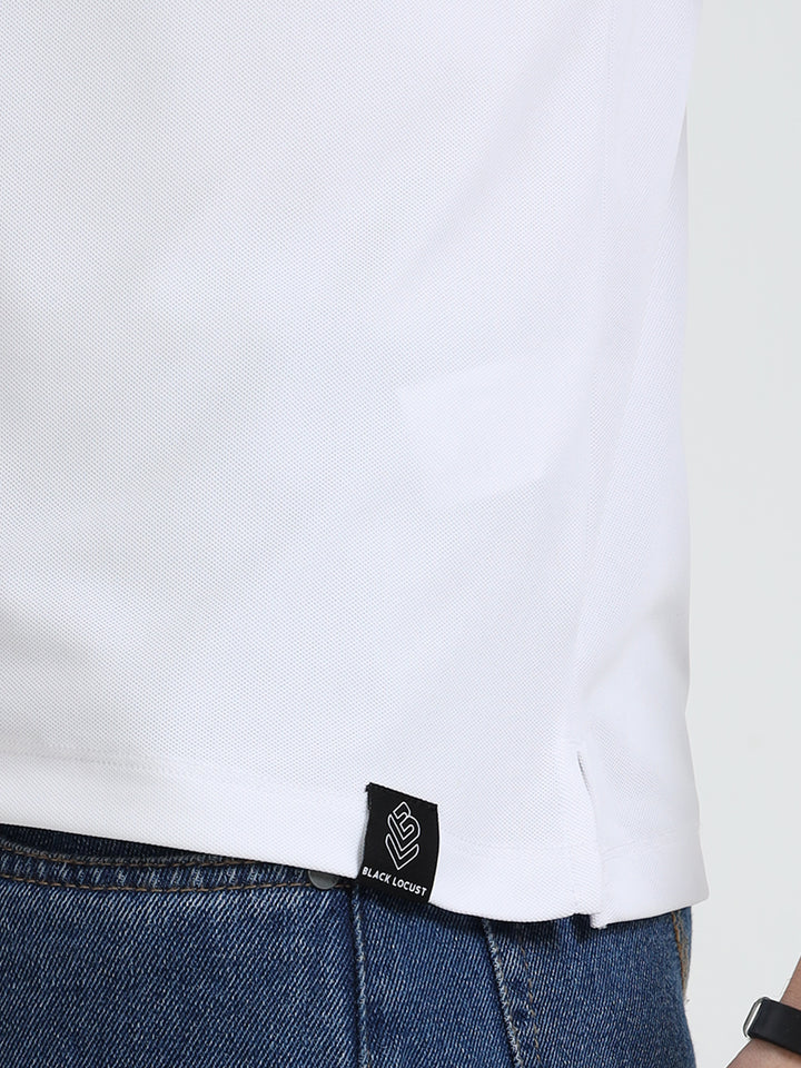 Men's Essential  White Crew Neck Cotton T-Shirt