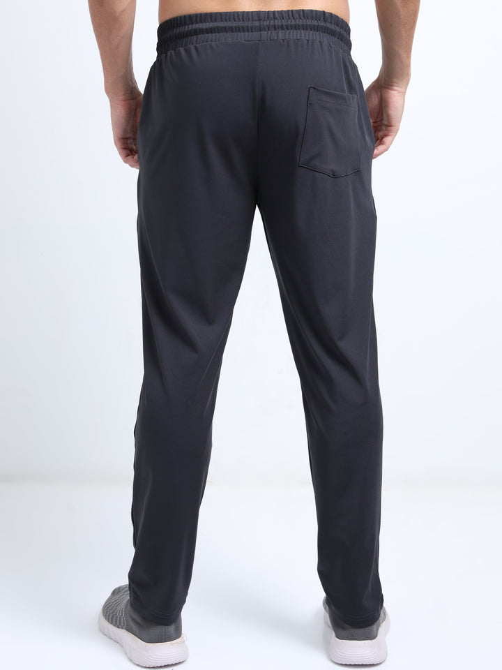 Men's Mid-Rise Elastic Waist  Black Jogger