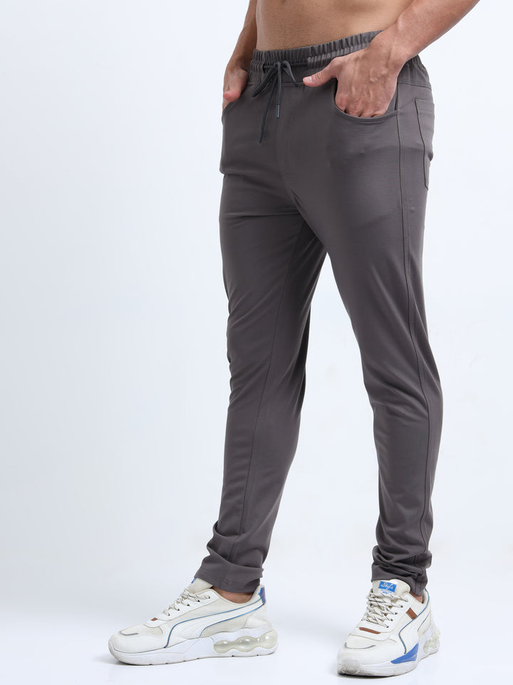 Man's Charcoal Cuffed Athletic Jogger