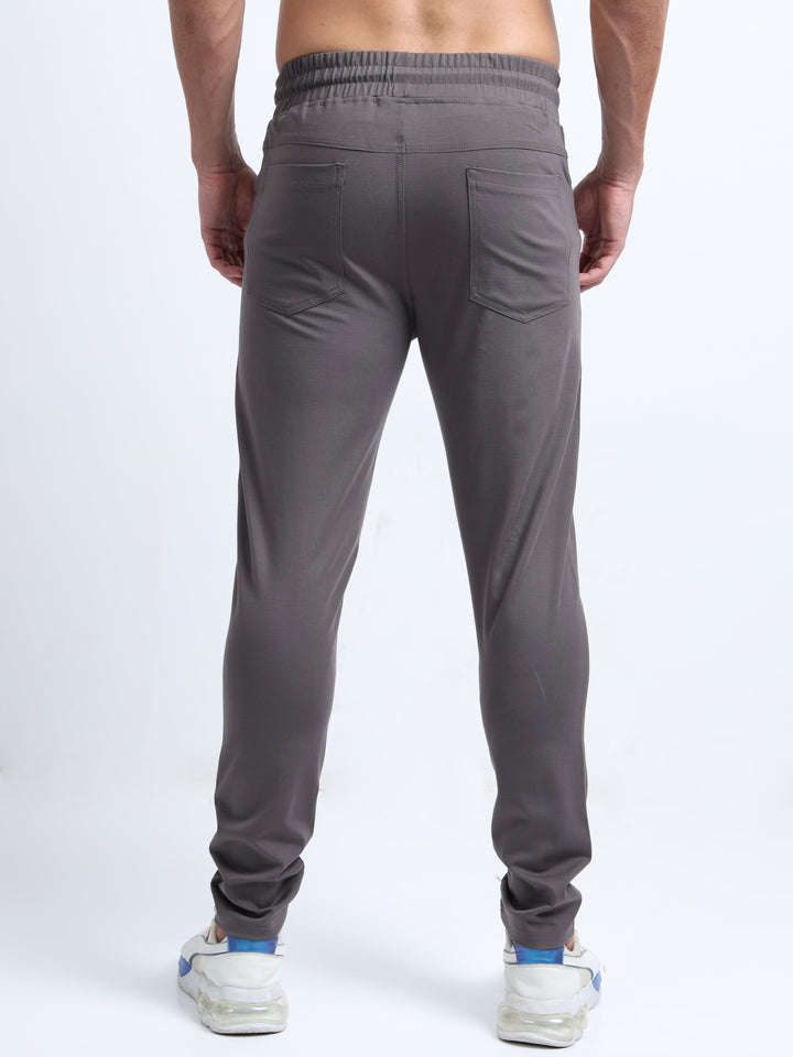 Man's Charcoal Cuffed Athletic Jogger