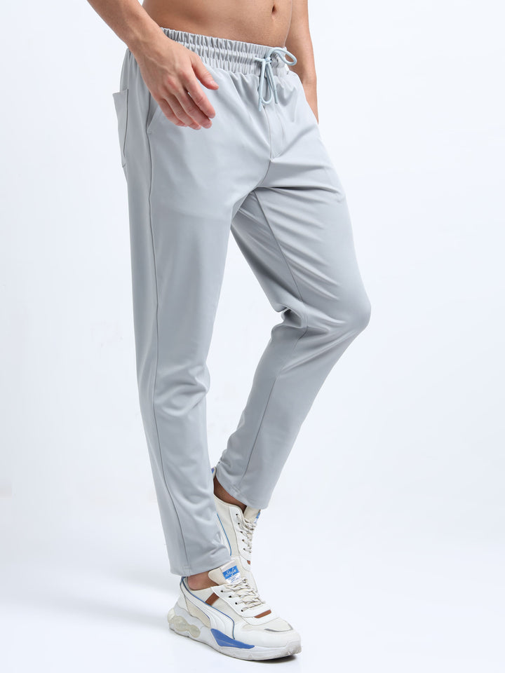 Man's Light Grey Jogger with Ribbed Cuffs