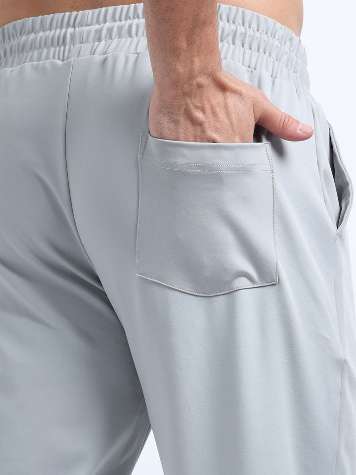 Man's Light Grey Jogger with Ribbed Cuffs