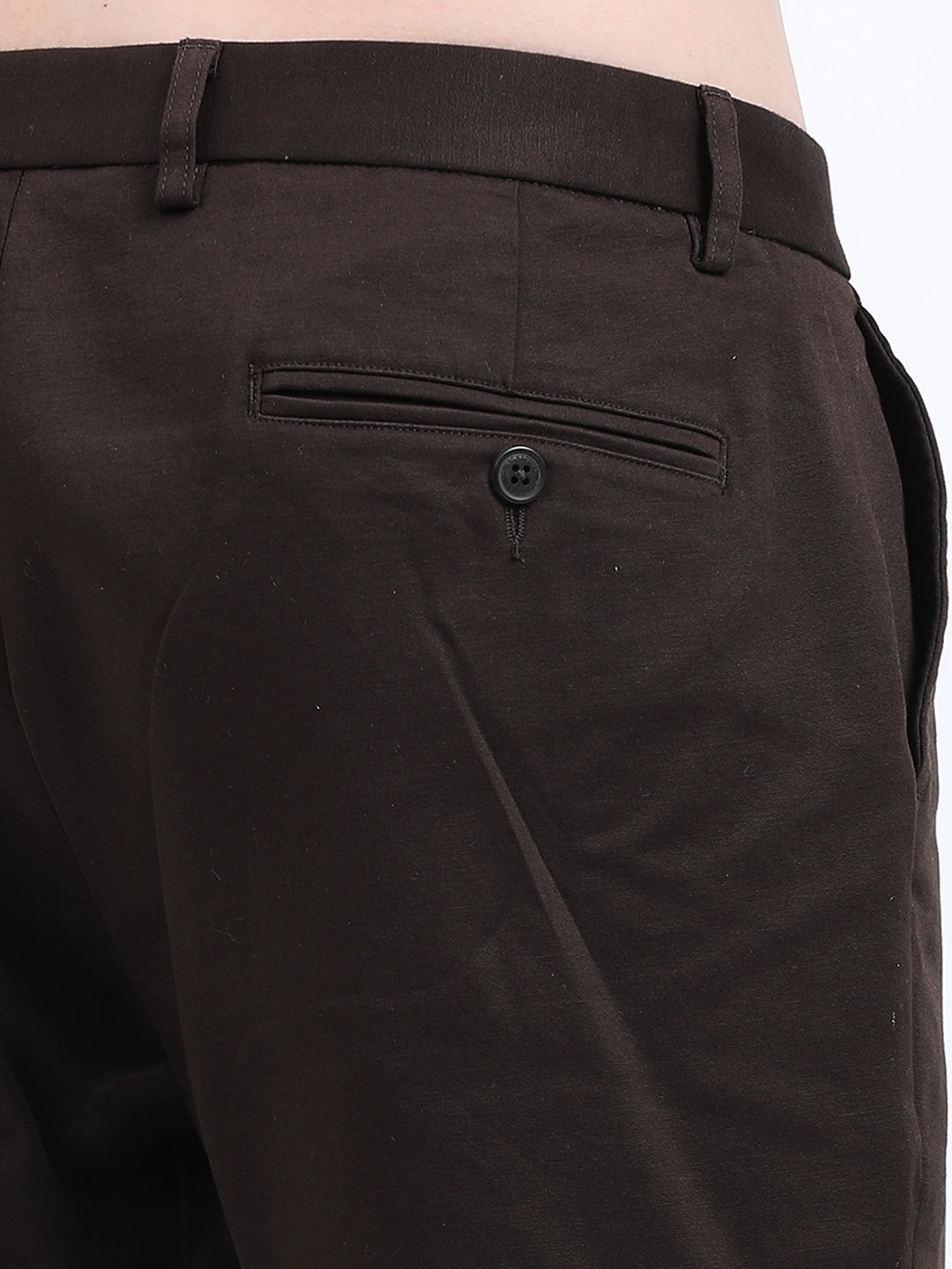 Man's Tapered-fit chino in rich Coffee Brown Pant