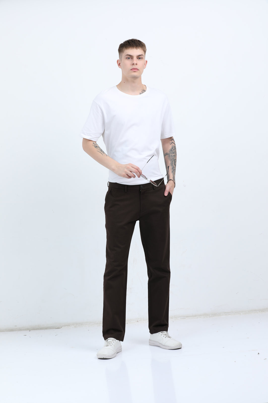 Men's Graphic design casual WhiteT-shirt