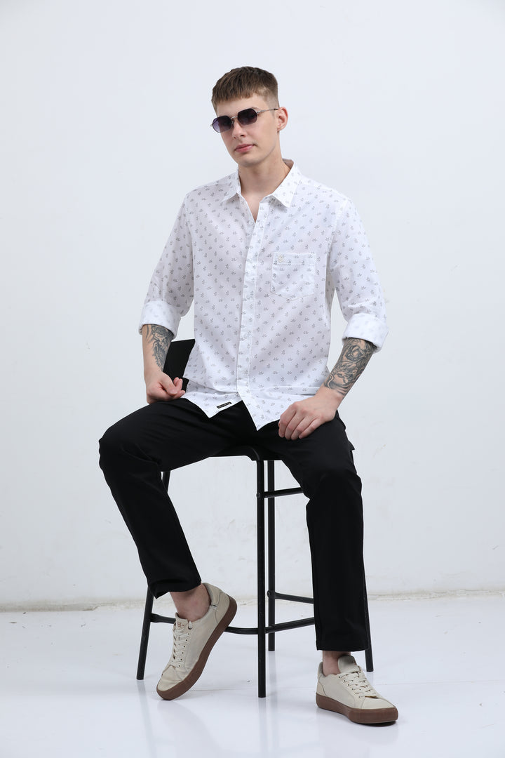 Man's Breathable fabric Sea Green shirt