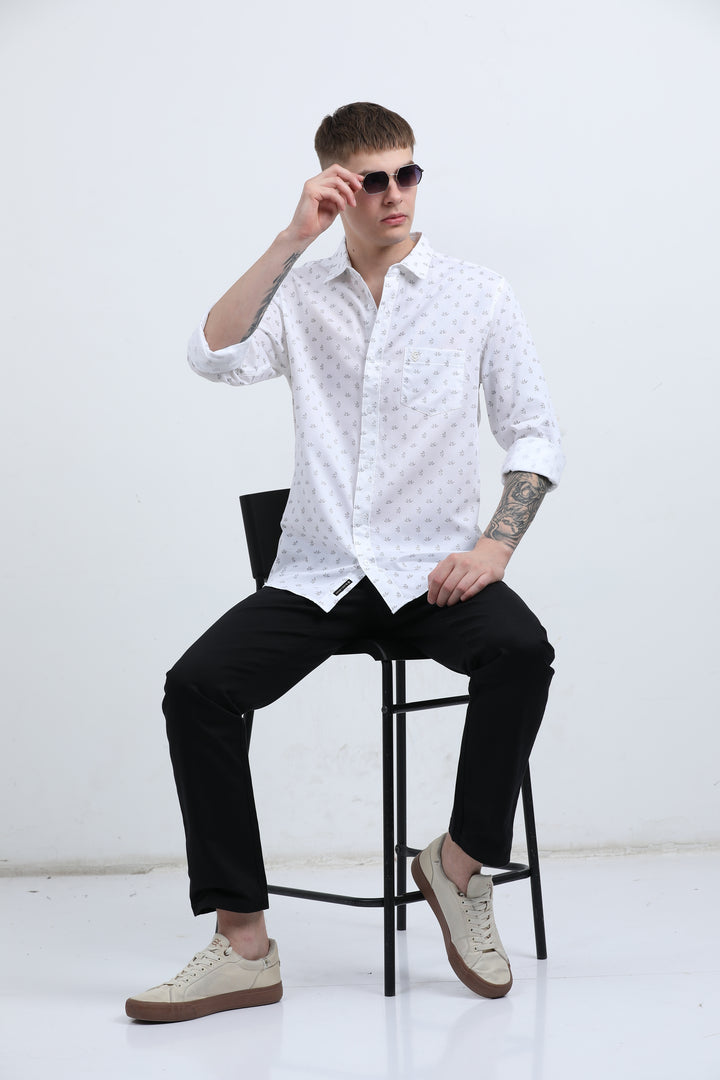 Man's Breathable fabric Sea Green shirt