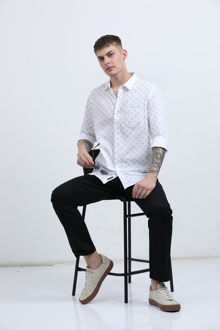 Man's Breathable fabric Sea Green shirt