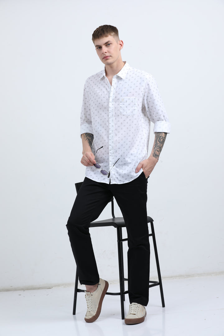 Man's Breathable fabric Sea Green shirt