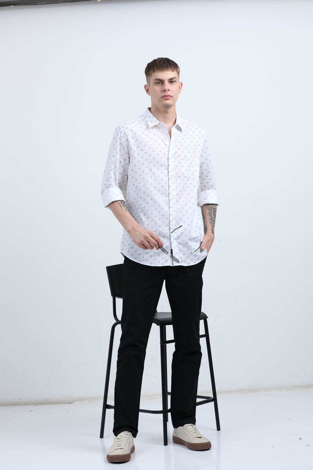Man's Breathable fabric Sea Green shirt