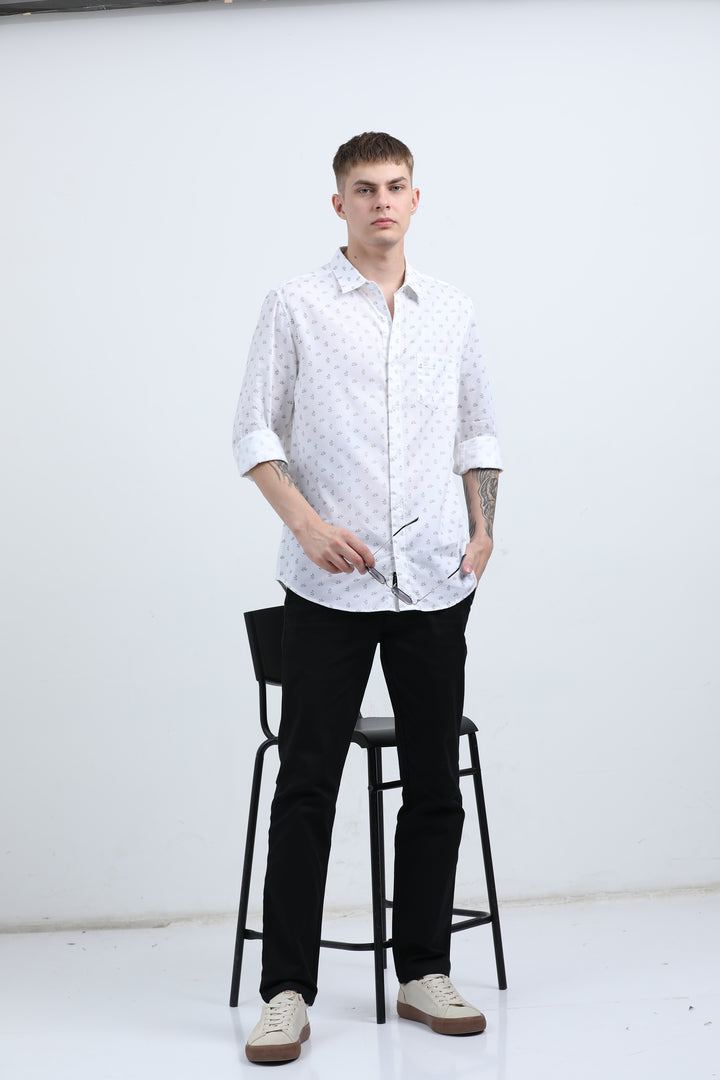 Man's Breathable fabric Sea Green shirt