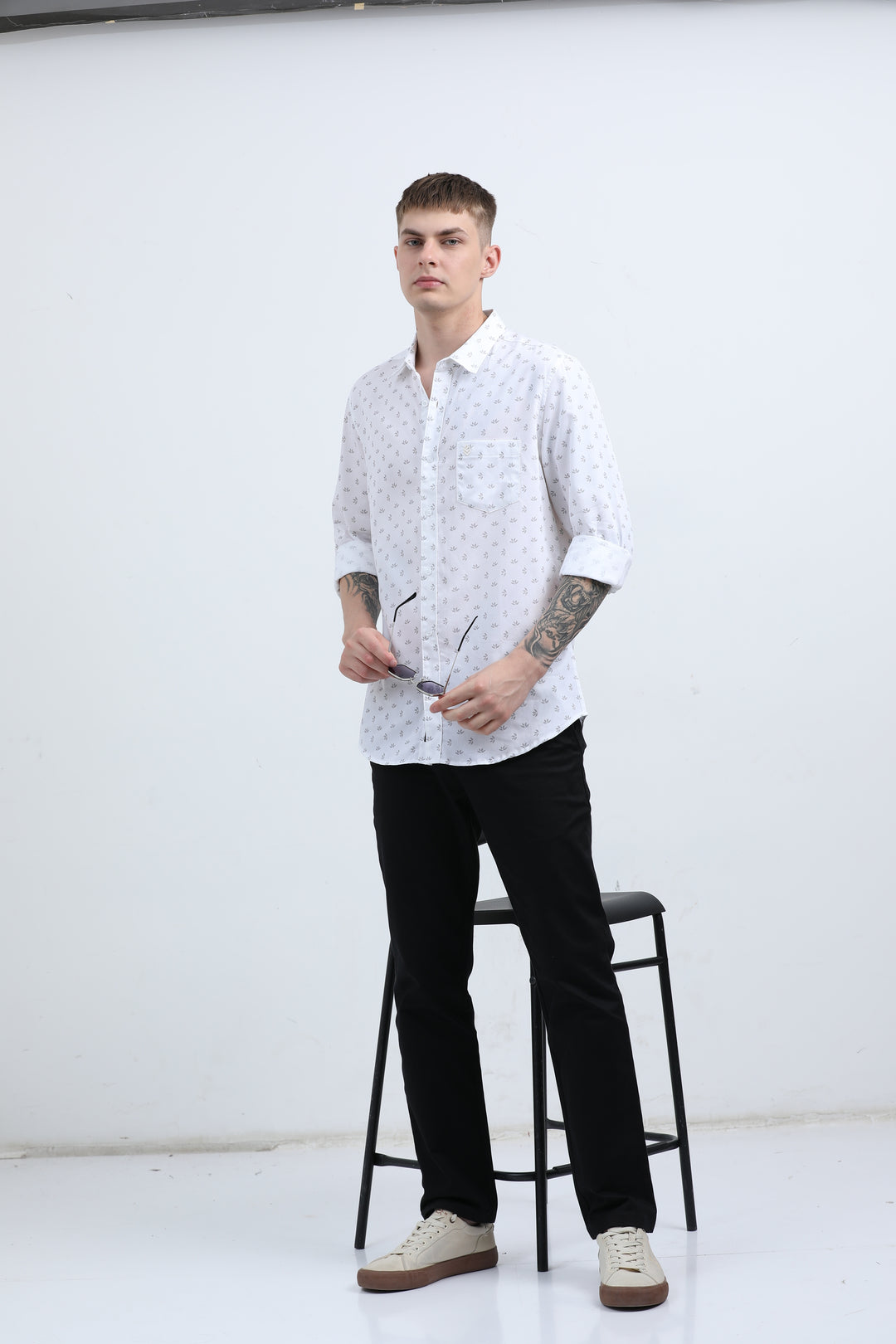 Man's Breathable fabric Sea Green shirt