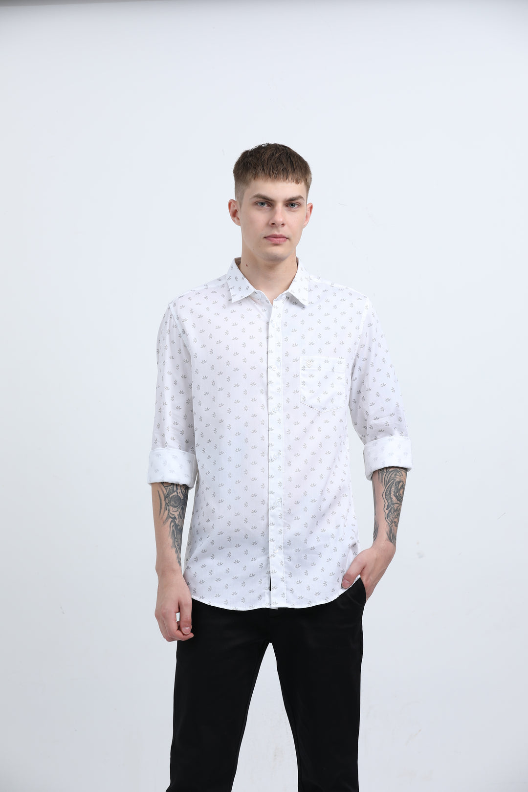 Man's Breathable fabric Sea Green shirt