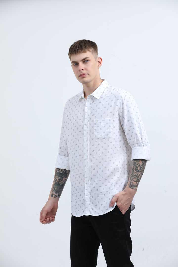 Man's Breathable fabric Sea Green shirt