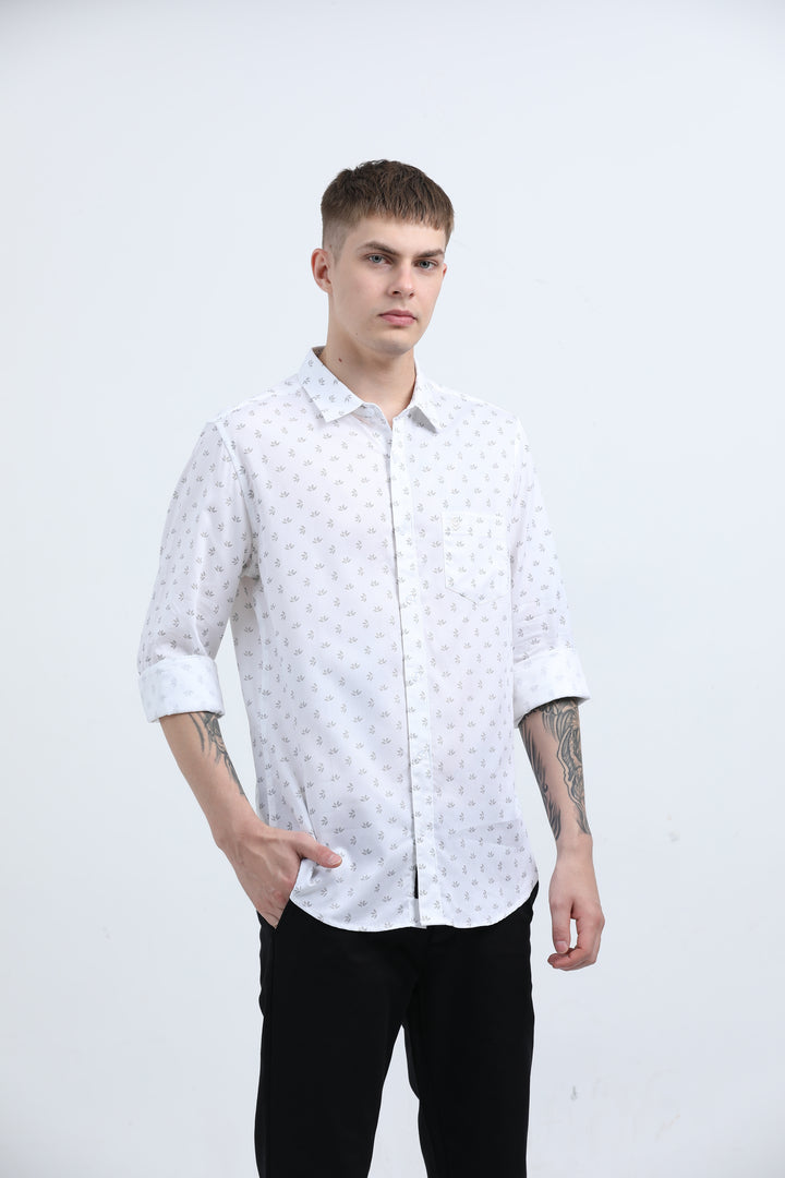 Man's Breathable fabric Sea Green shirt