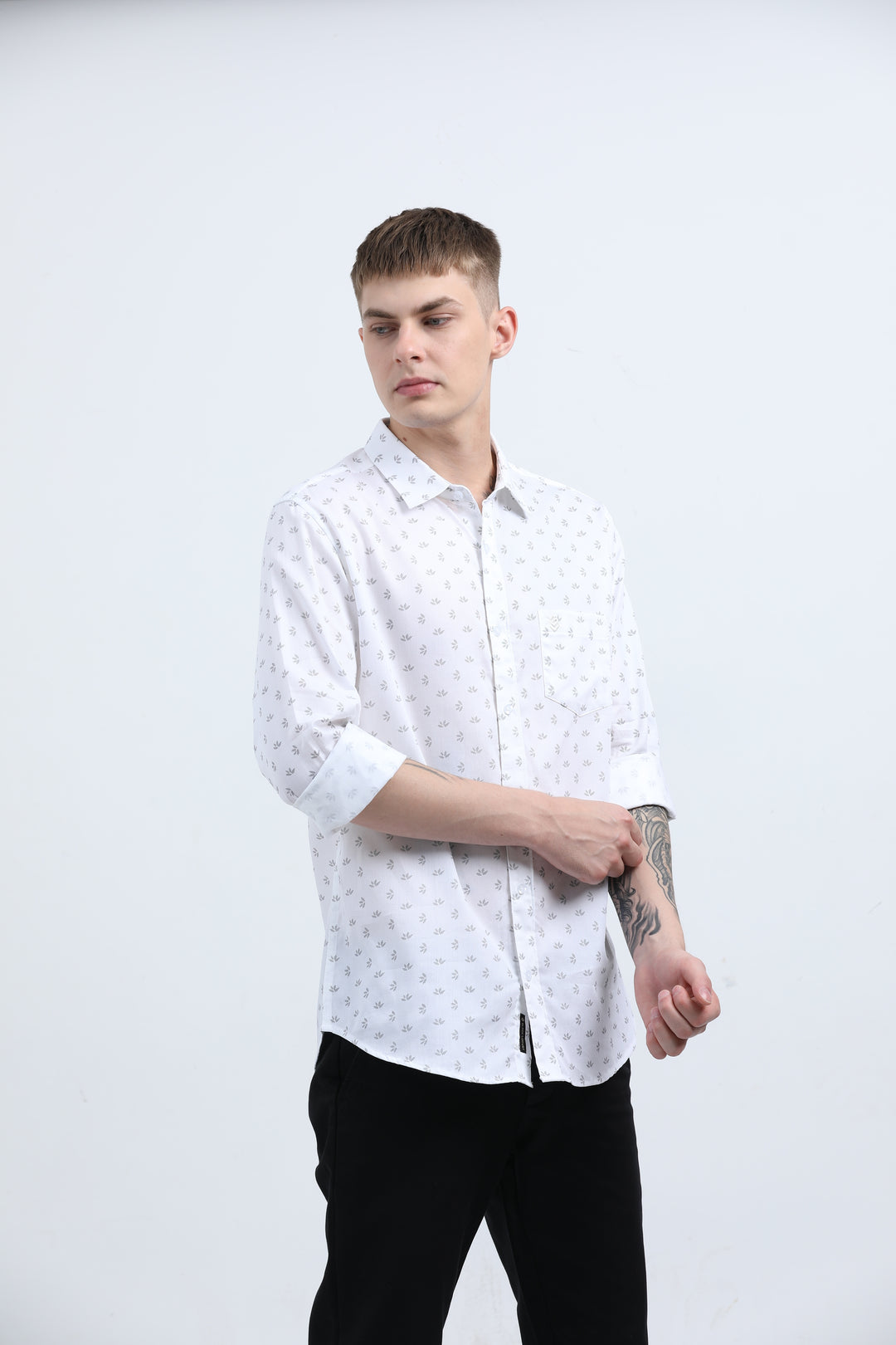 Man's Breathable fabric Sea Green shirt