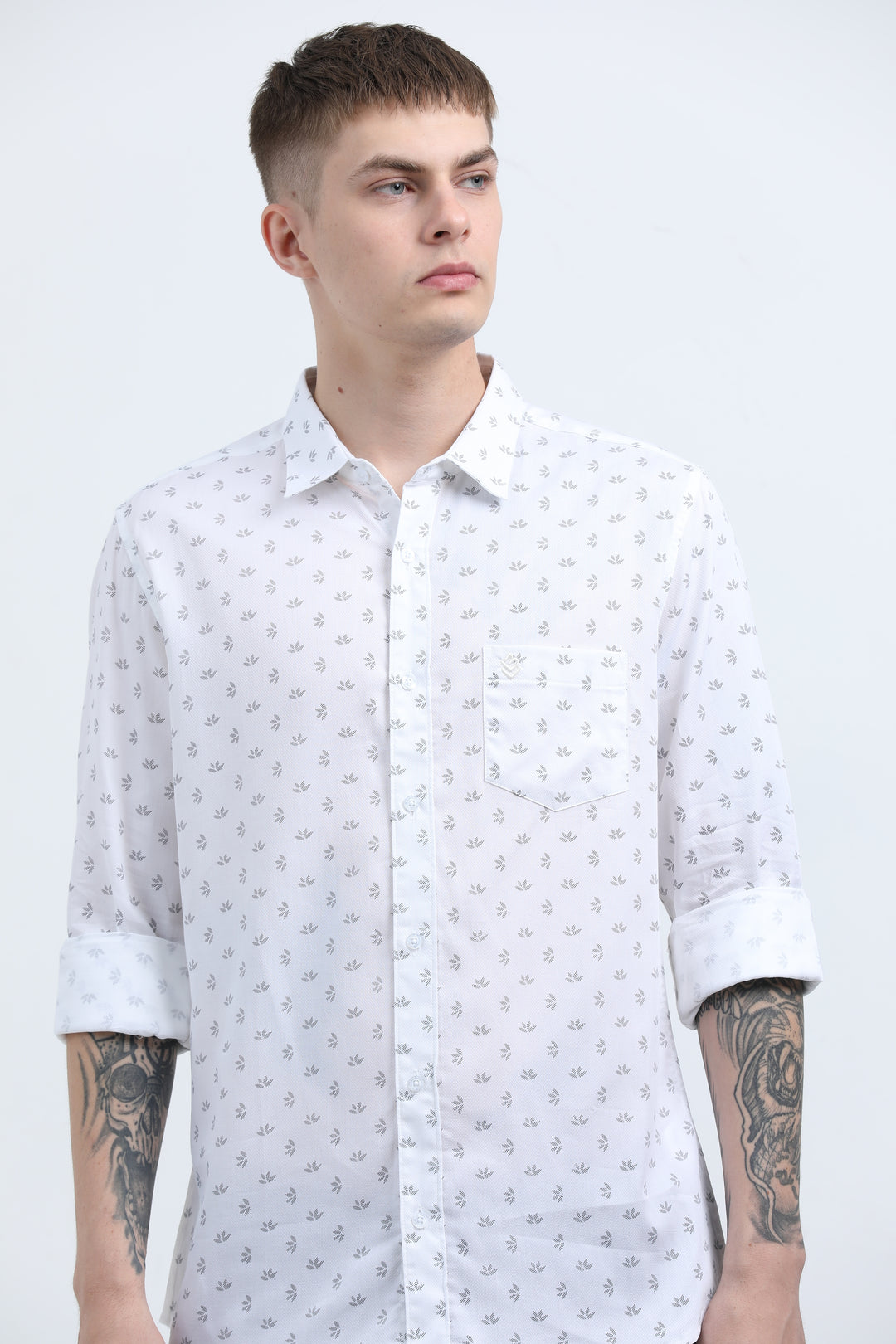 Man's Breathable fabric Sea Green shirt
