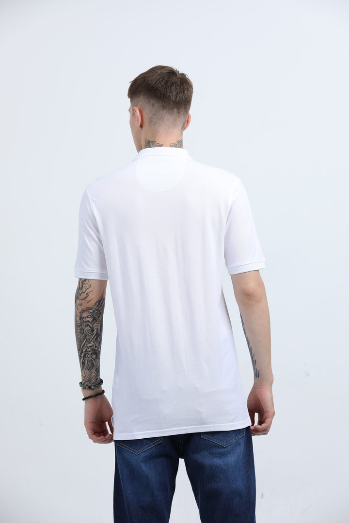 Men's Graphic design casual WhiteT-shirt