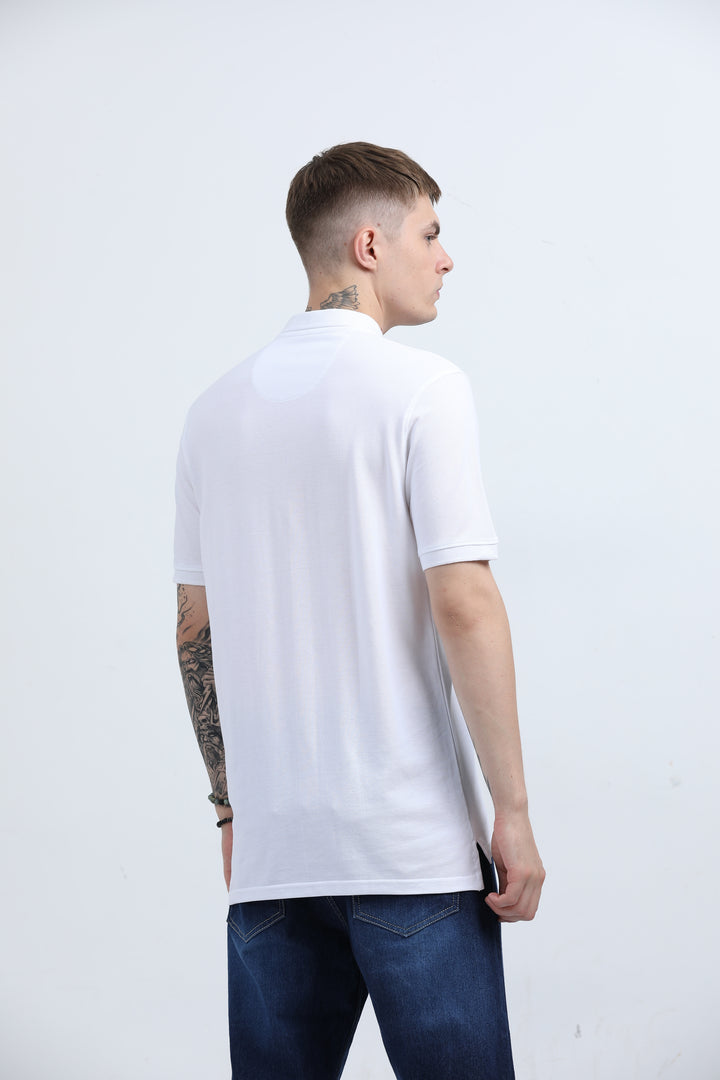 Men's Graphic design casual WhiteT-shirt