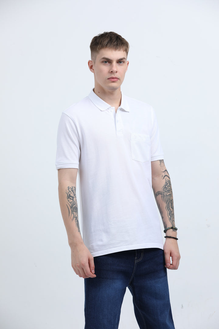 Men's Graphic design casual WhiteT-shirt