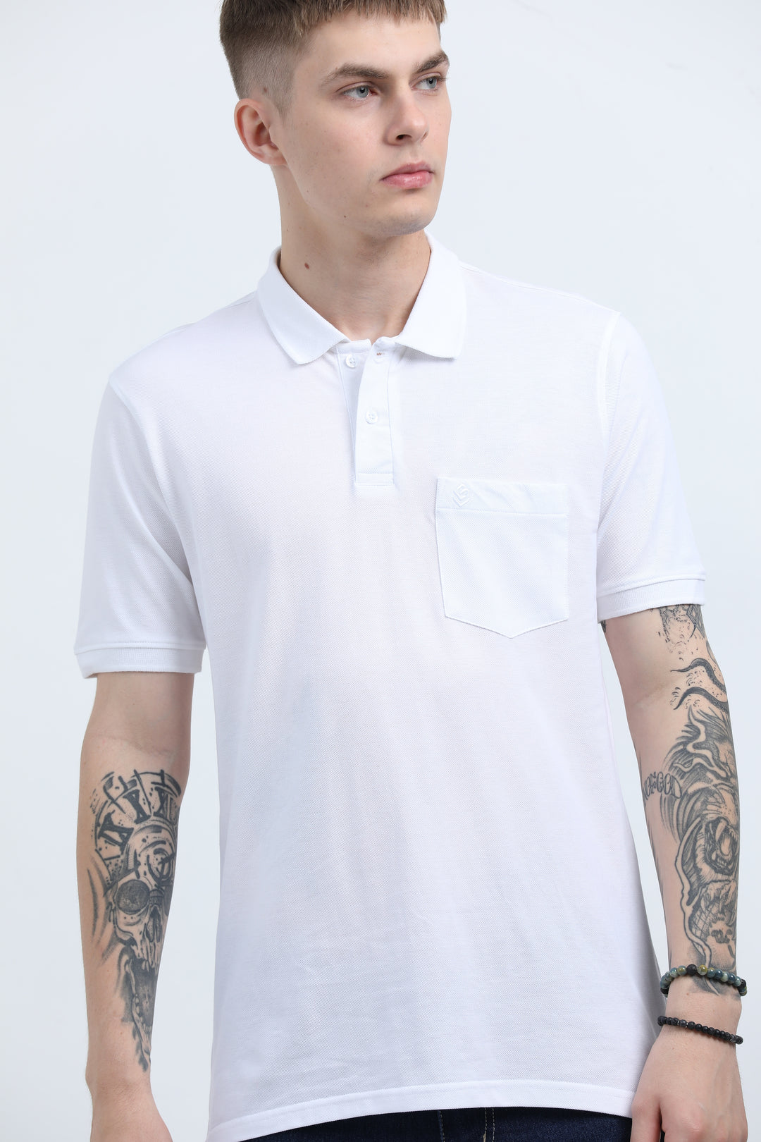 Men's Graphic design casual WhiteT-shirt