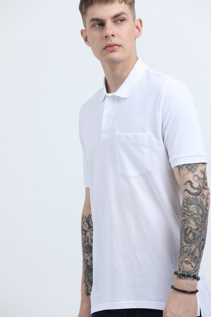 Men's Graphic design casual WhiteT-shirt