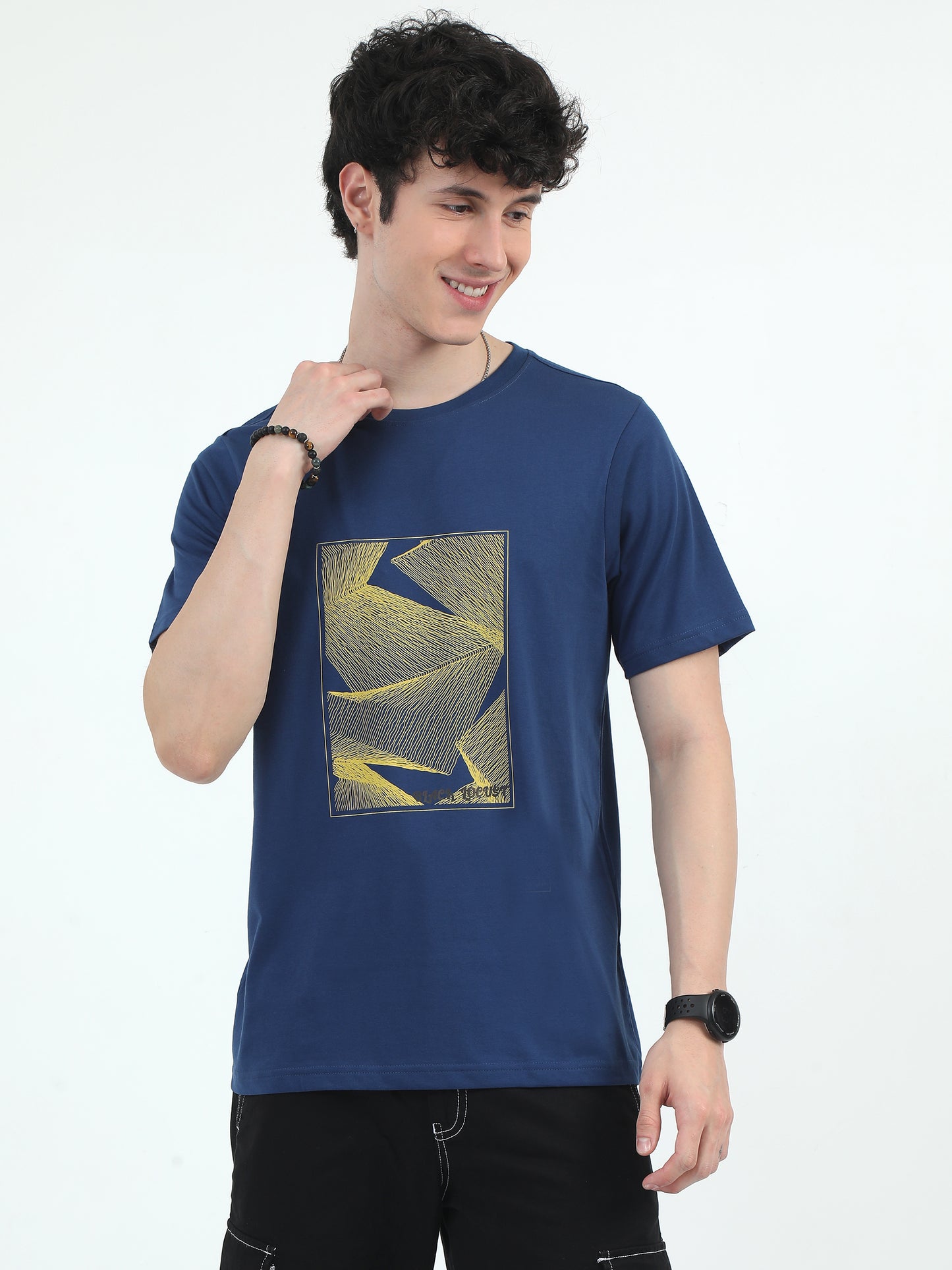 T-Shirt Blue Round Neck