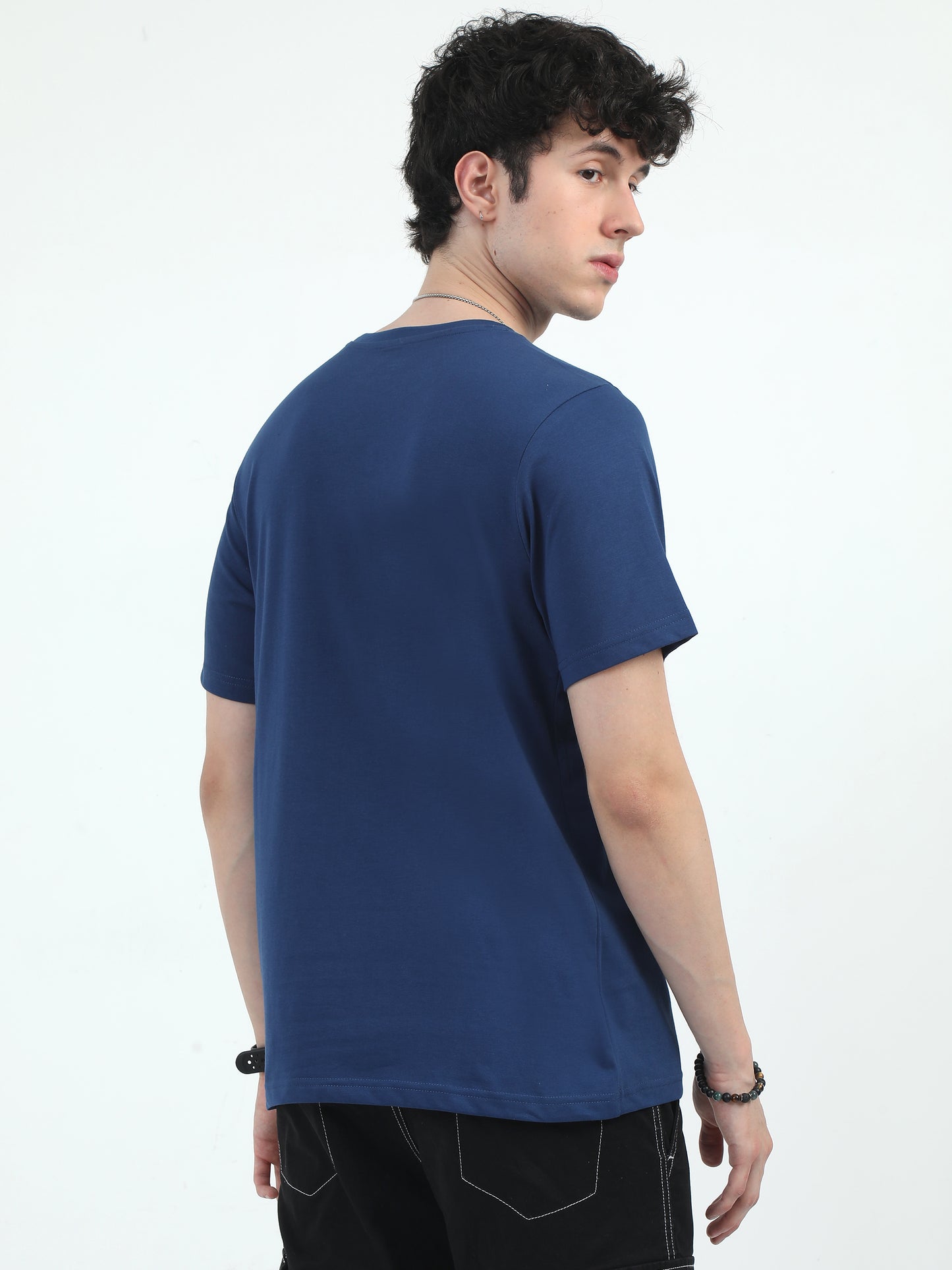 T-Shirt Blue Round Neck