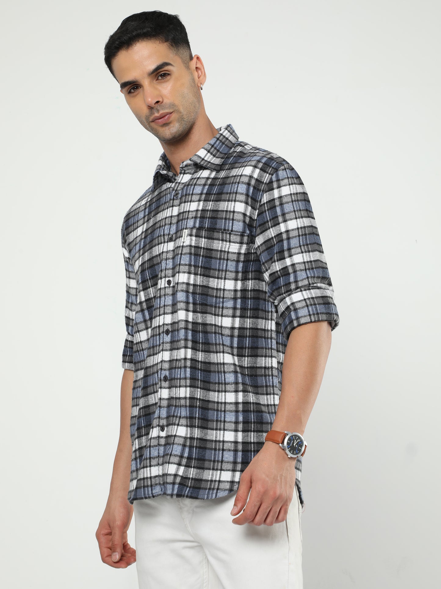 Men's Multi Color Check Shirt