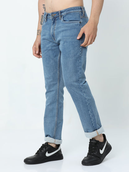 Greyish Blue Denim Pant