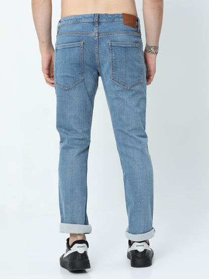 Greyish Blue Denim Pant