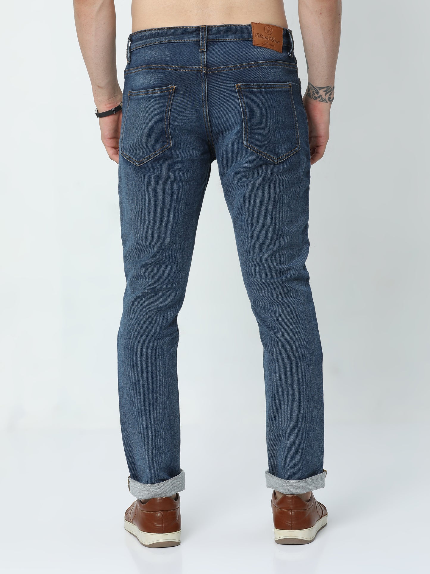 Men's Washed Blue Denim Pant