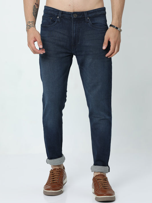 Tealish Blue Casual Jeans