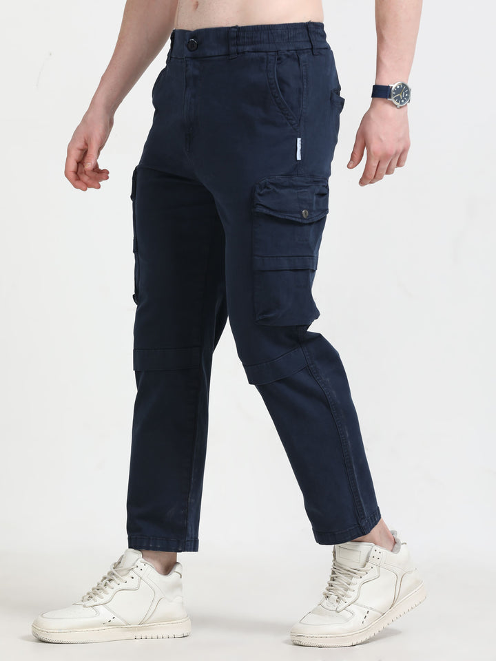 Men's Tapered inseam with adjustable hem cargo trousers