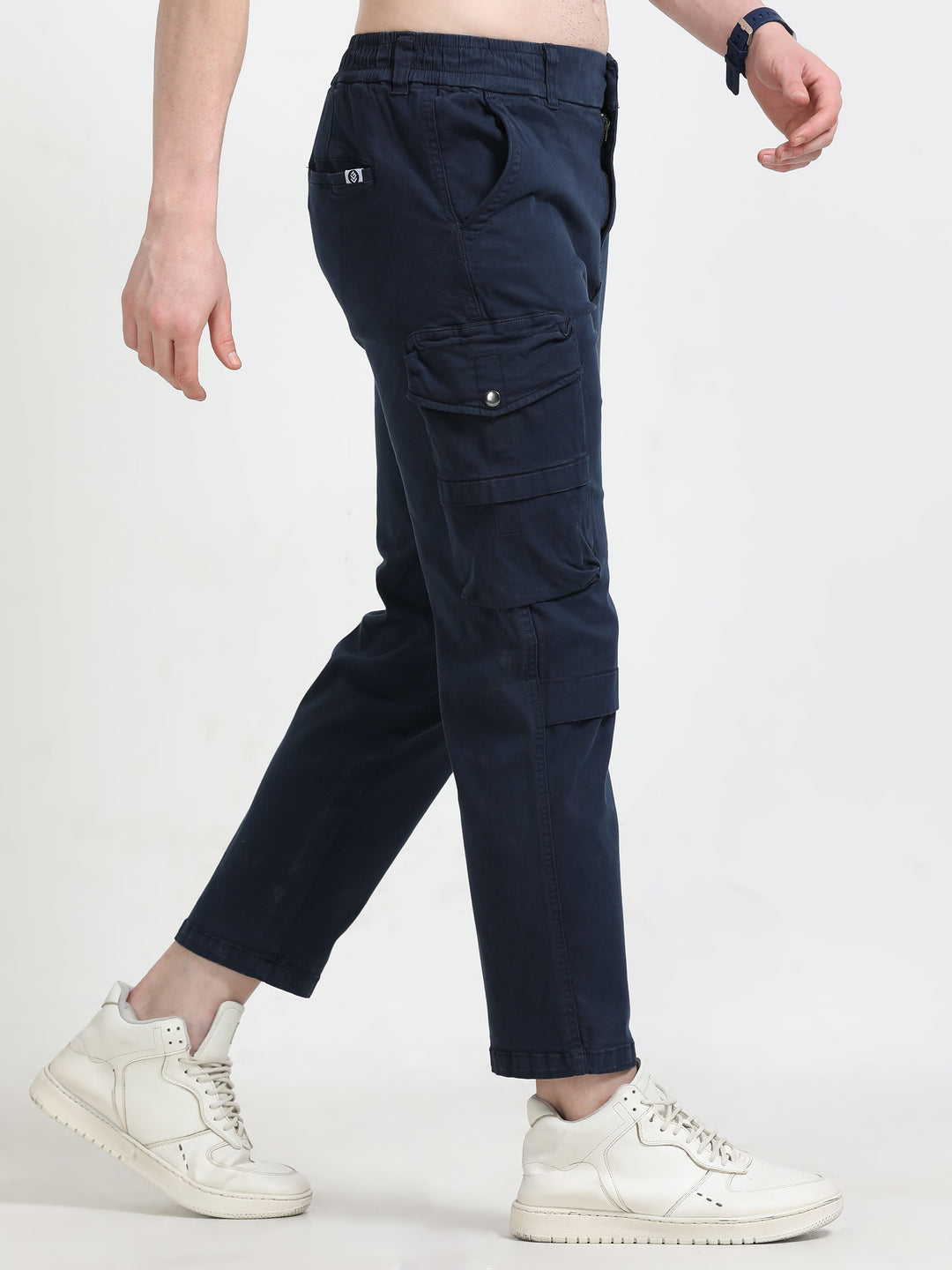 Men's Tapered inseam with adjustable hem cargo trousers
