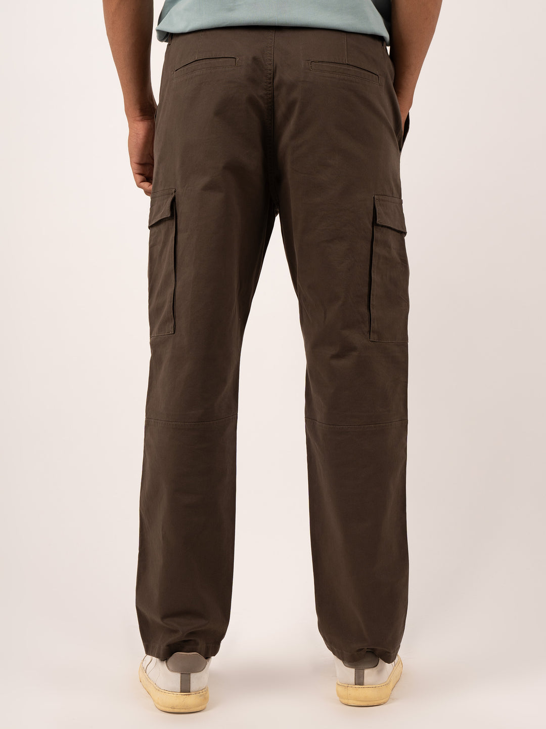 Men’s Wood Brown Cargo Utility Cargo Trousers