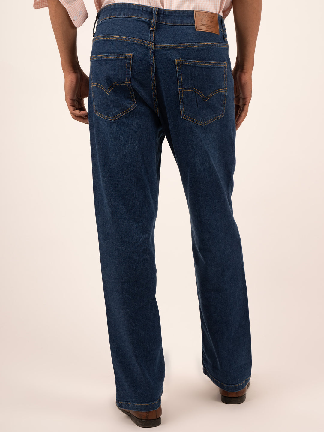 Men’s Space Blue Baggy Fit Jeans