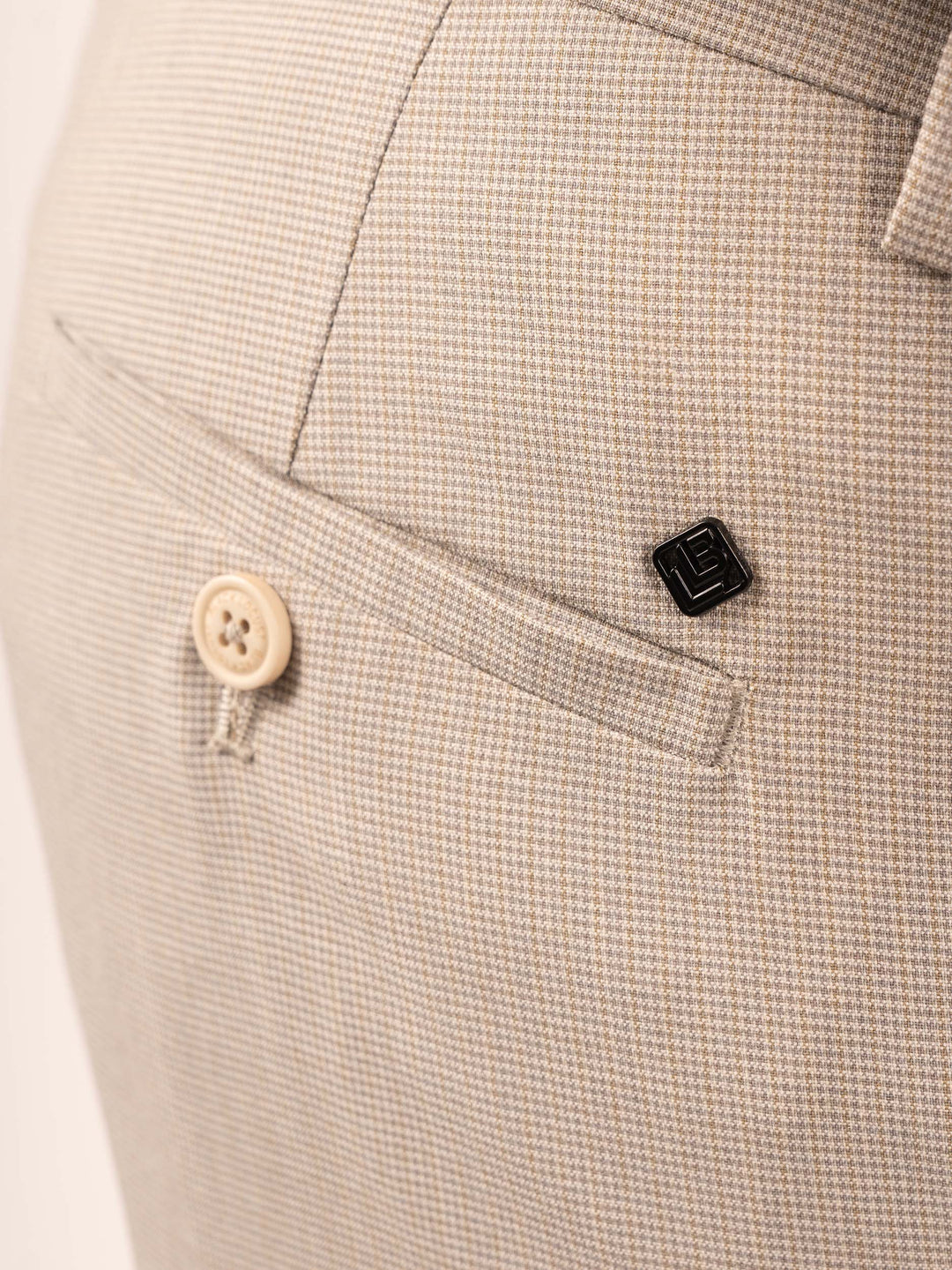 MEN'S BEIGE LITE SLIM SMART-CASUAL FORMAL PANT