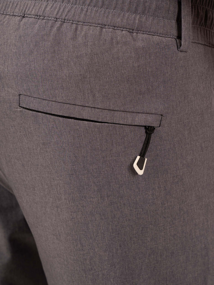 MEN'S GREY SLIM-FIT CASUAL FORMAL PANT