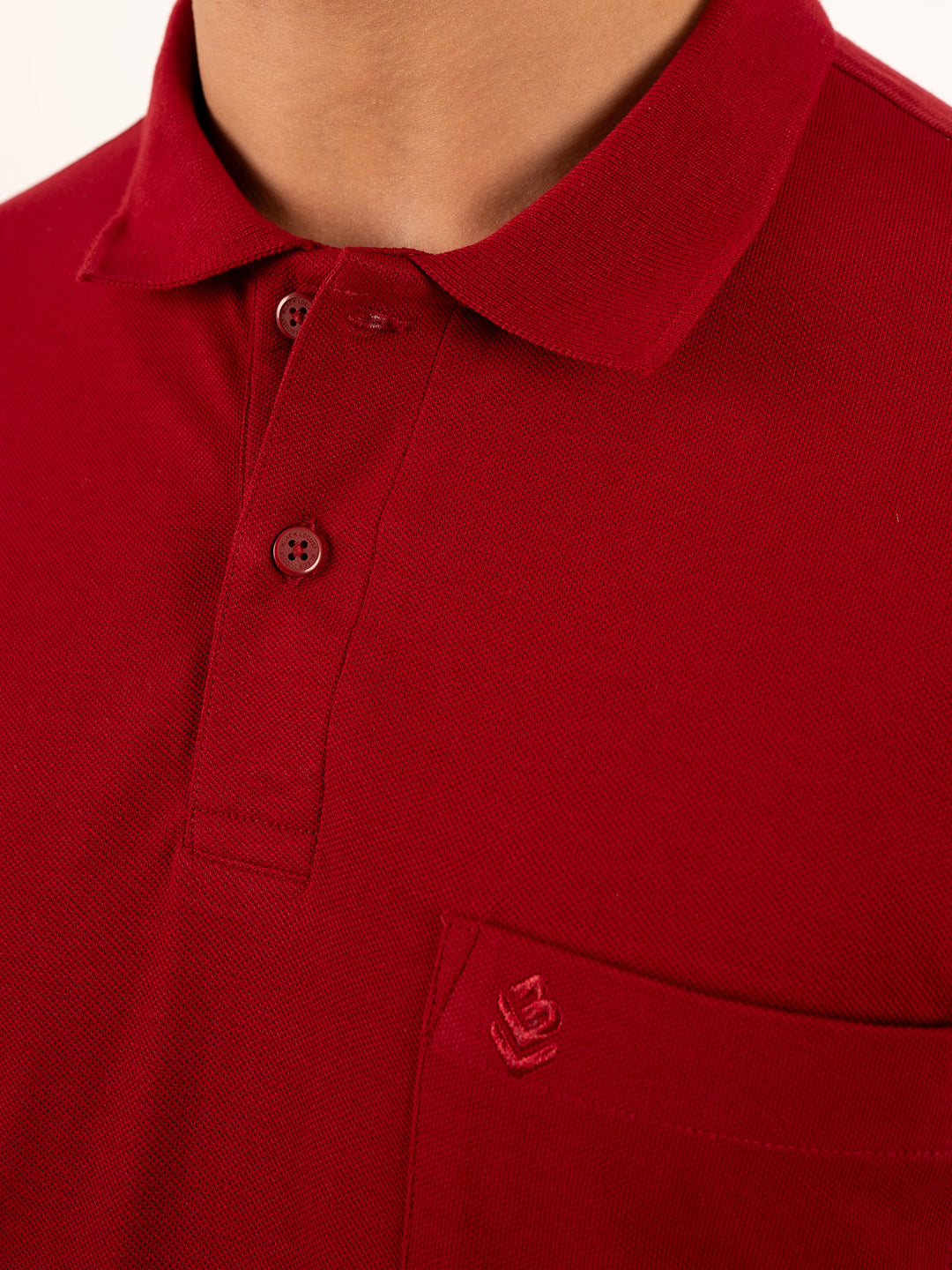 MEN'S SOFT COTTON MEROON POLO T-SHIRT
