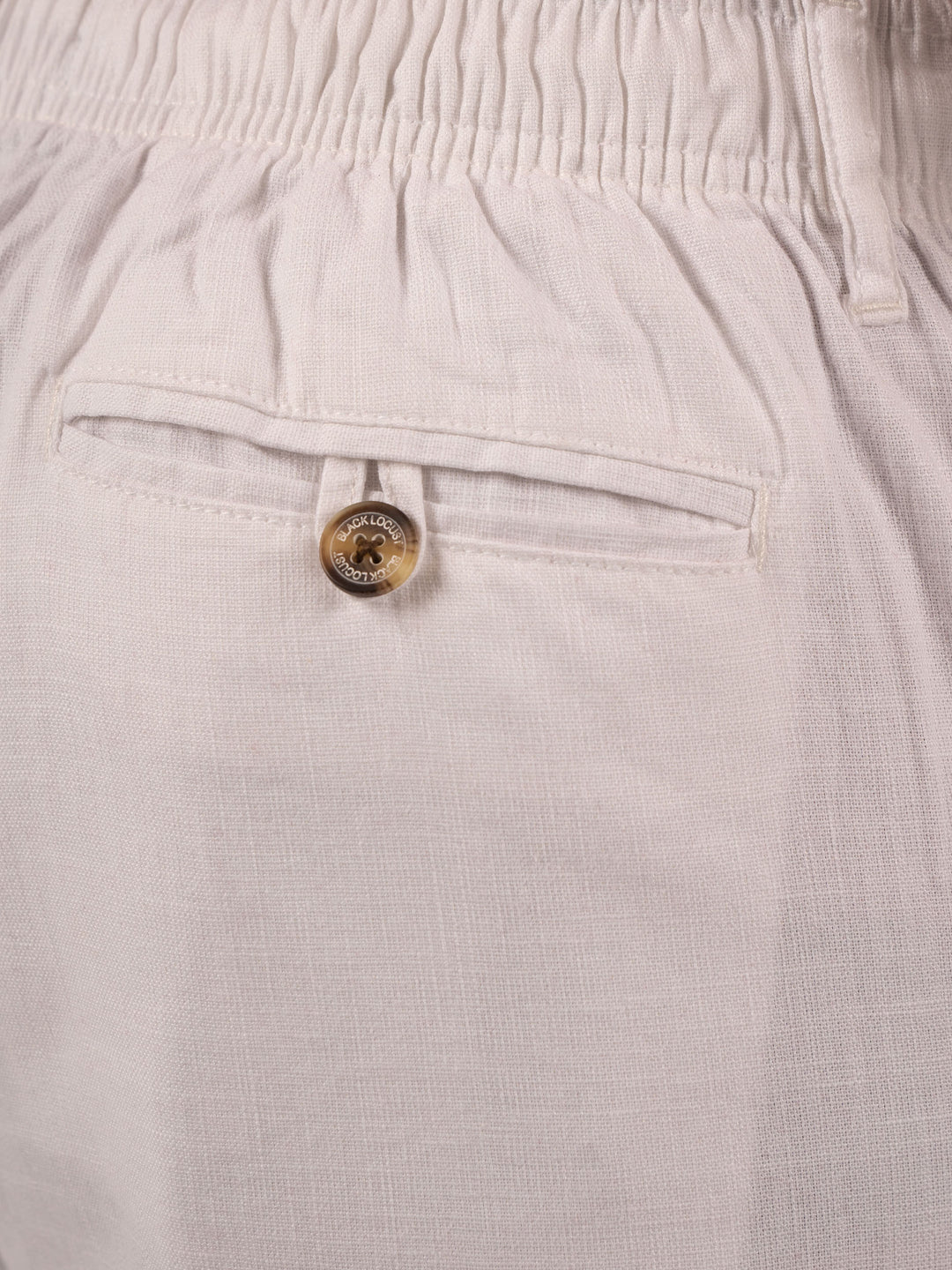 Men’s  White Premium Cotton Drawstring Trousers