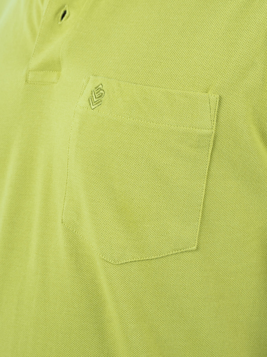 MEN'S LIME YELLOW SMART  CASUAL POLO T-SHIRT