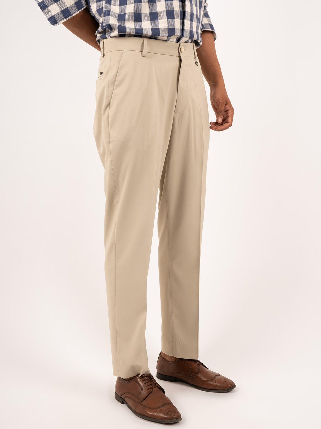 MEN'S DEEP MARINE, SHARP FIT TAILORED FORMAL PANT