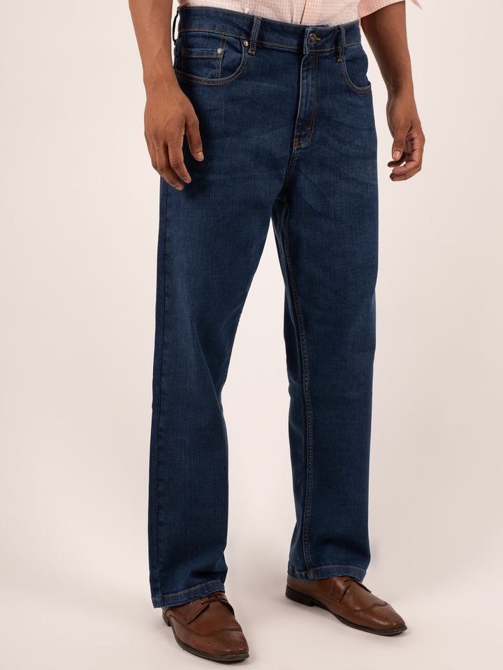 Men’s Space Blue Baggy Fit Jeans